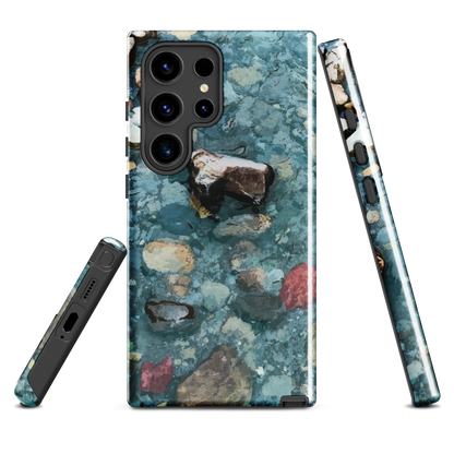 'Washed Away' Samsung Galaxy S24 Ultra tough phone case - protective glossy case NZ Australia