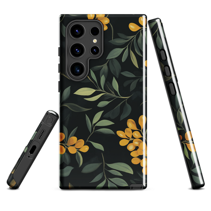 'NZ Kowhai' Samsung Galaxy S24 Ultra tough phone case - protective glossy case NZ Australia