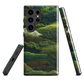 Verdant layers phone case | Abstract green design NZ