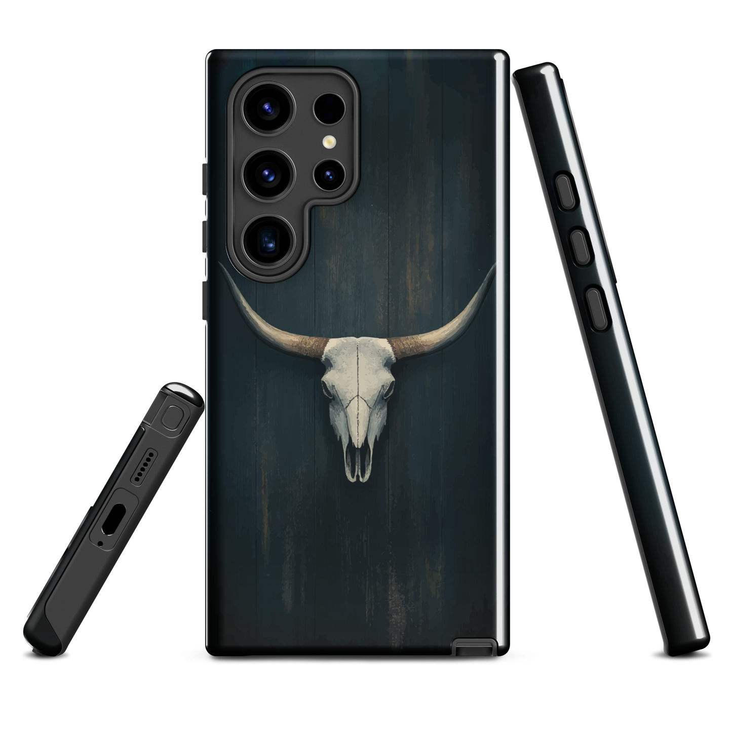 'Longhorn' Samsung Galaxy S24 Ultra tough phone case - protective glossy case NZ Australia