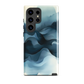 A calming abstract landscape phone case inspired by quiet valleys and soft blue tones.
