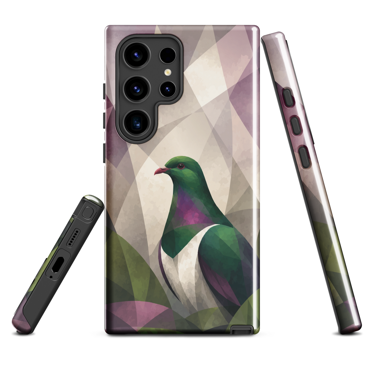 'Kereru' Samsung Galaxy S24 Ultra tough phone case - protective glossy case NZ Australia