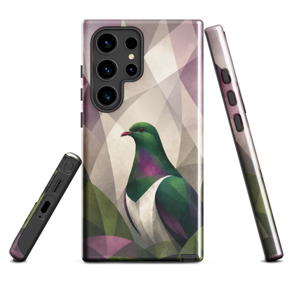 'Kererū' Samsung Galaxy S24 Ultra tough case - protective glossy case NZ Australia