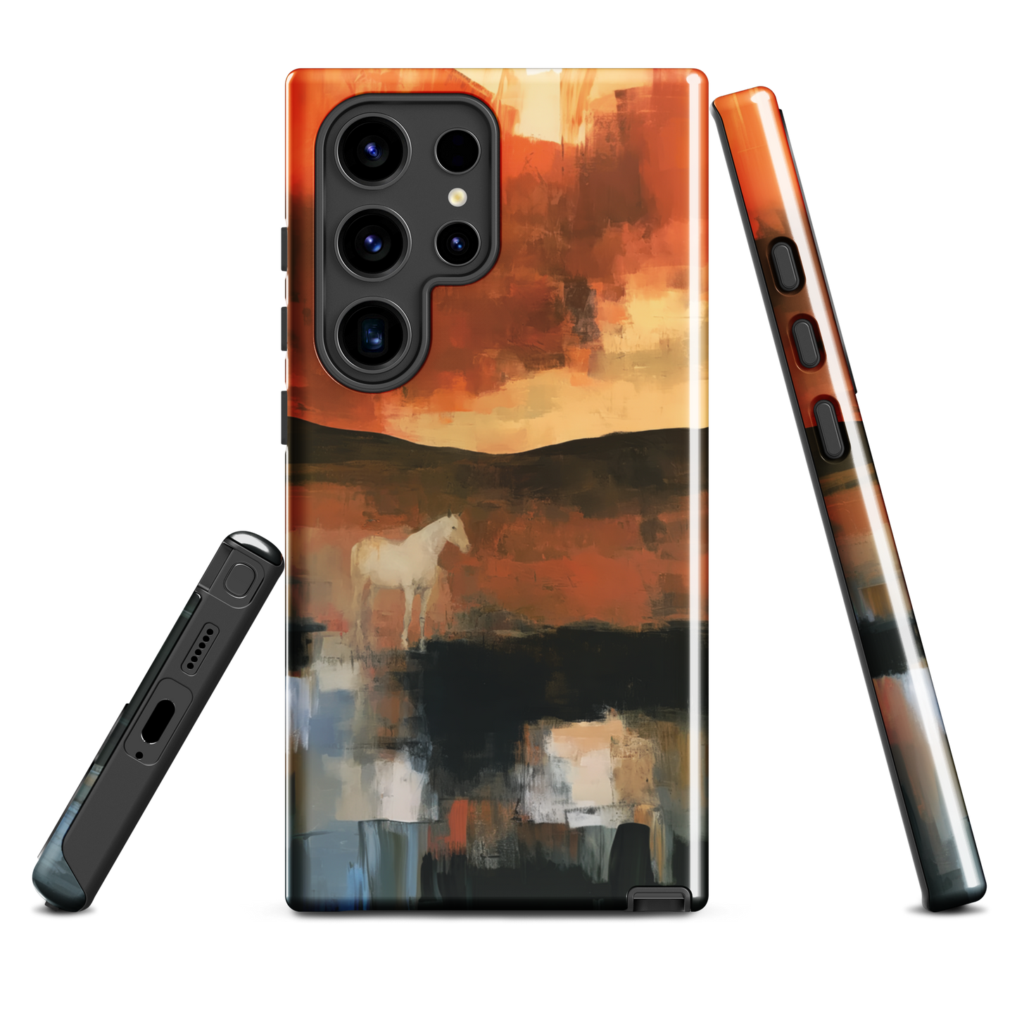 'Ember Fields' Samsung Galaxy S24 Ultra tough phone case - protective glossy case NZ Australia