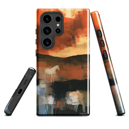 'Ember Fields' Samsung Galaxy S24 Ultra tough phone case - protective glossy case NZ Australia