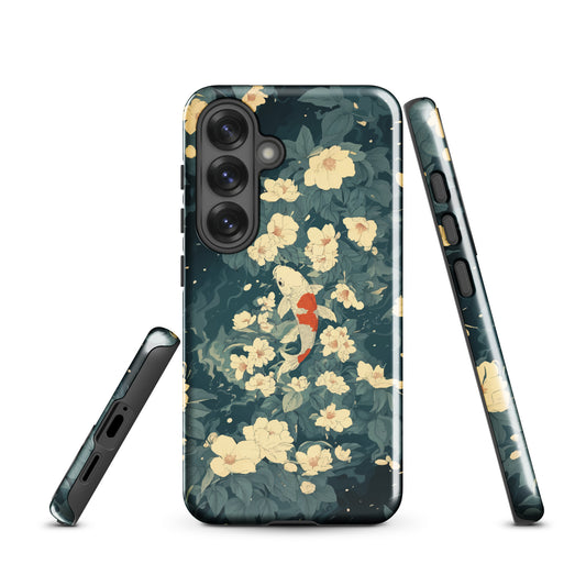 'Koi' Samsung Galaxy S25 tough phone case - protective glossy case NZ Australia