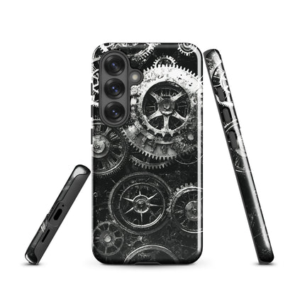 'Clockwork' Samsung Galaxy S25 tough phone case - protective glossy case NZ Australia