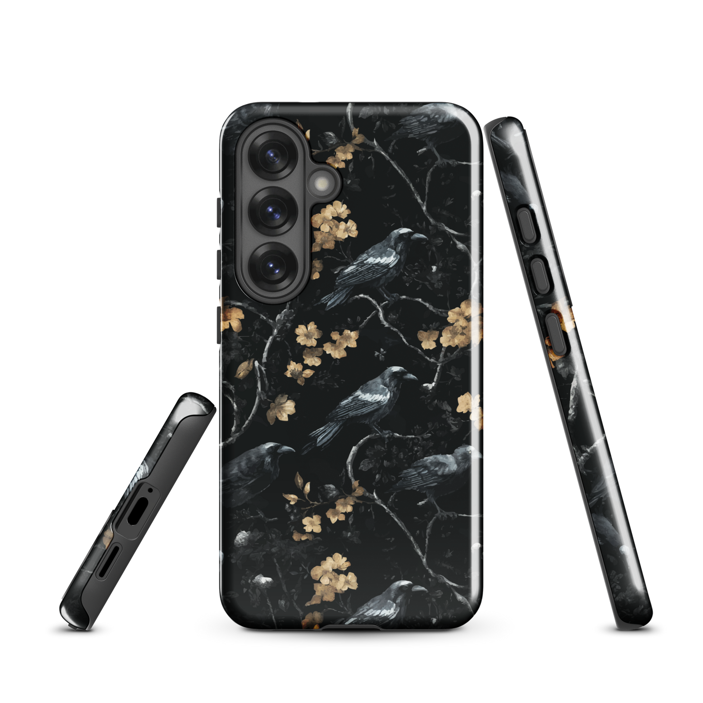 'Shadow' Samsung Galaxy S25 tough phone case - protective glossy case NZ Australia