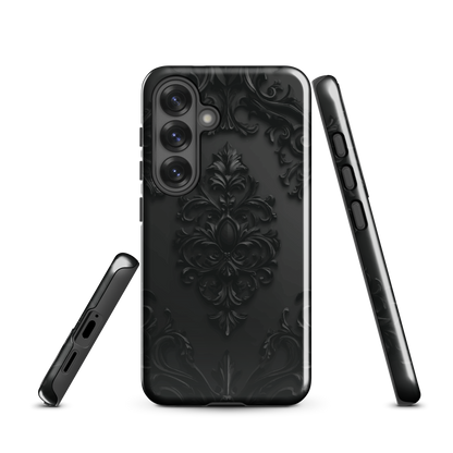 'Obsidian' Samsung Galaxy S25 tough phone case - protective glossy case NZ Australia