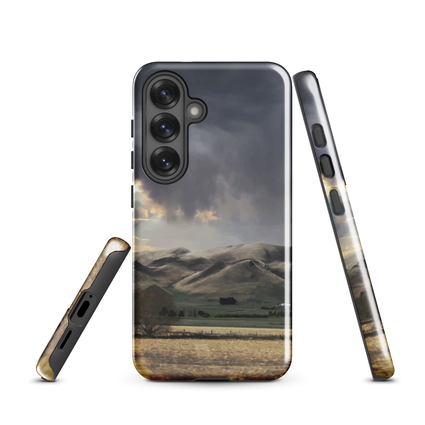 'Te Hauke' Samsung Galaxy S25 tough phone case - protective glossy case NZ Australia