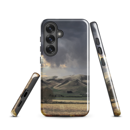 'Te Hauke' Samsung Galaxy S25 tough phone case - protective glossy case NZ Australia