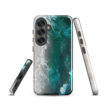 'Ocean View' Samsung Galaxy S25 tough phone case - protective glossy case NZ Australia