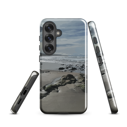 'Quick Sand' Samsung Galaxy S25 tough phone case - protective glossy case NZ Australia