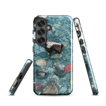 'Washed Away' Samsung Galaxy S25 tough phone case - protective glossy case NZ Australia