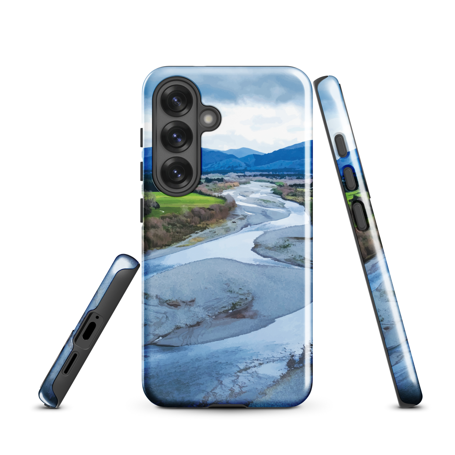 'Waiohine' Samsung Galaxy S25 tough phone case - protective glossy case NZ Australia