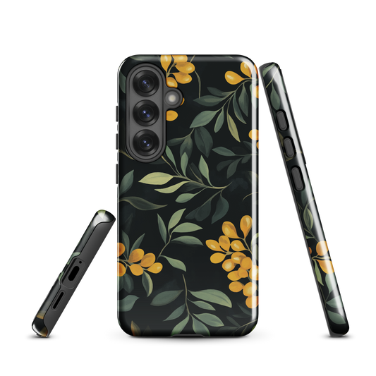 'NZ Kowhai' Samsung Galaxy S25 tough phone case - protective glossy case NZ Australia