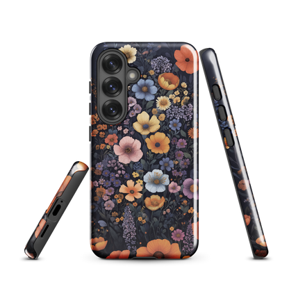 'Wildflowers' Samsung Galaxy S25 tough phone case - protective glossy case NZ Australia