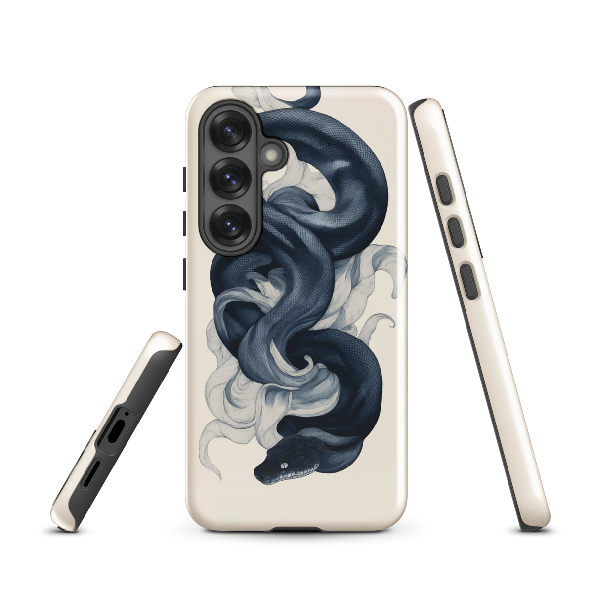 'Midnight Python' Samsung Galaxy S25 tough phone case - protective glossy case NZ Australia