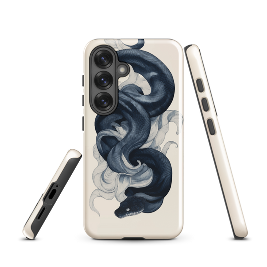 'Midnight Python' Samsung Galaxy S25 tough phone case - protective glossy case NZ Australia