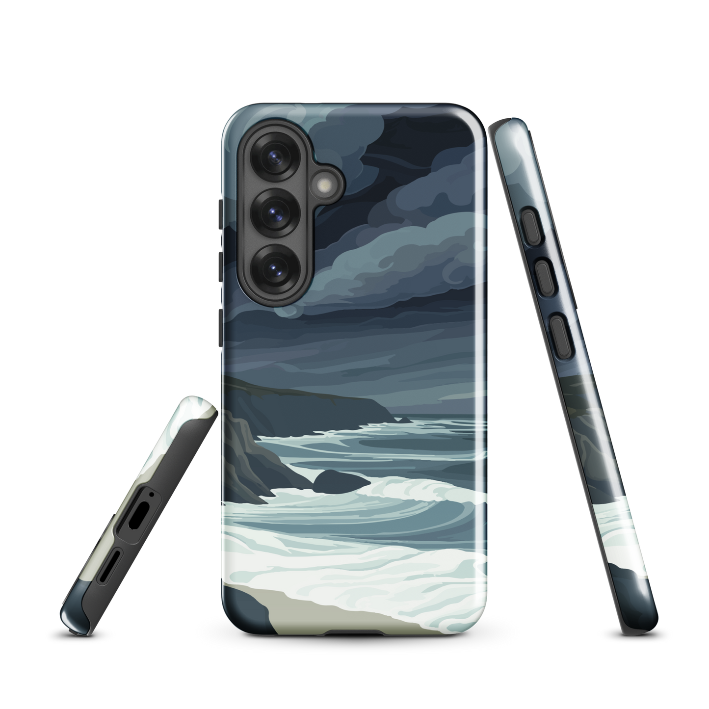 'Cape Kidnappers' Samsung Galaxy S25 tough phone case - protective glossy case NZ Australia