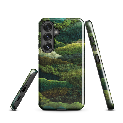 'Forest Layers' Samsung Galaxy S25 tough phone case - protective glossy case NZ Australia
