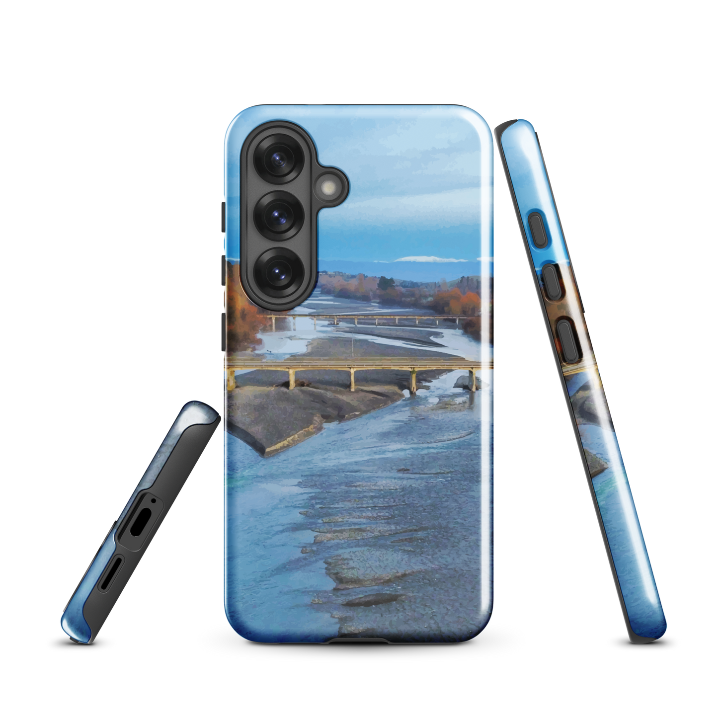 'Ruahine' Samsung Galaxy S25 tough phone case - protective glossy case NZ Australia