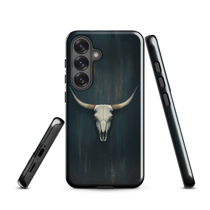 'Longhorn' Samsung Galaxy S25 tough phone case - protective glossy case NZ Australia