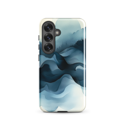 'Still Valleys' Samsung Galaxy S25 tough phone case - protective glossy case NZ Australia