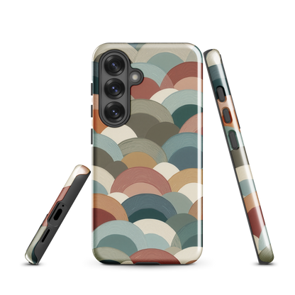'Warm Horizons' Samsung Galaxy S25 tough phone case - protective glossy case NZ Australia