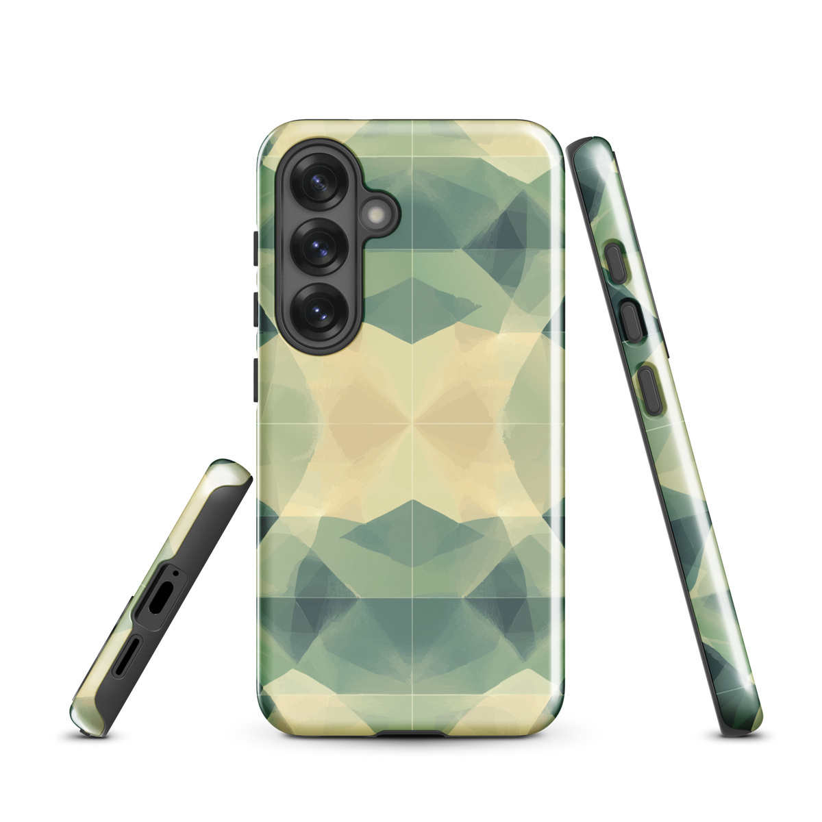 'Symmetry' Samsung Galaxy S25 tough phone case - protective glossy case NZ Australia