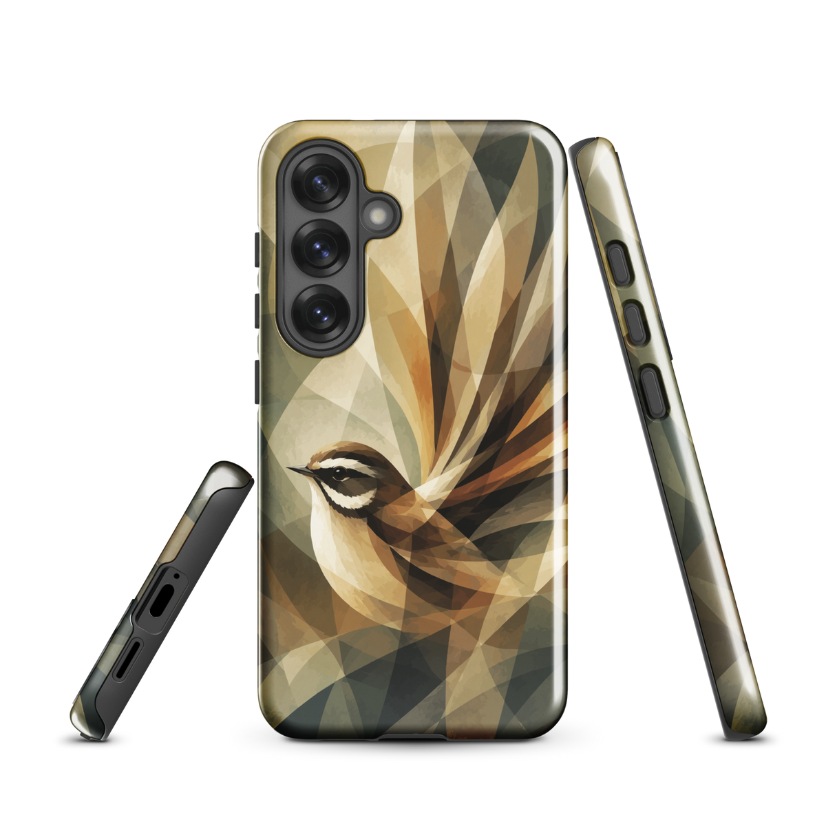 'Fantail' Samsung Galaxy S25 tough phone case - protective glossy case NZ Australia