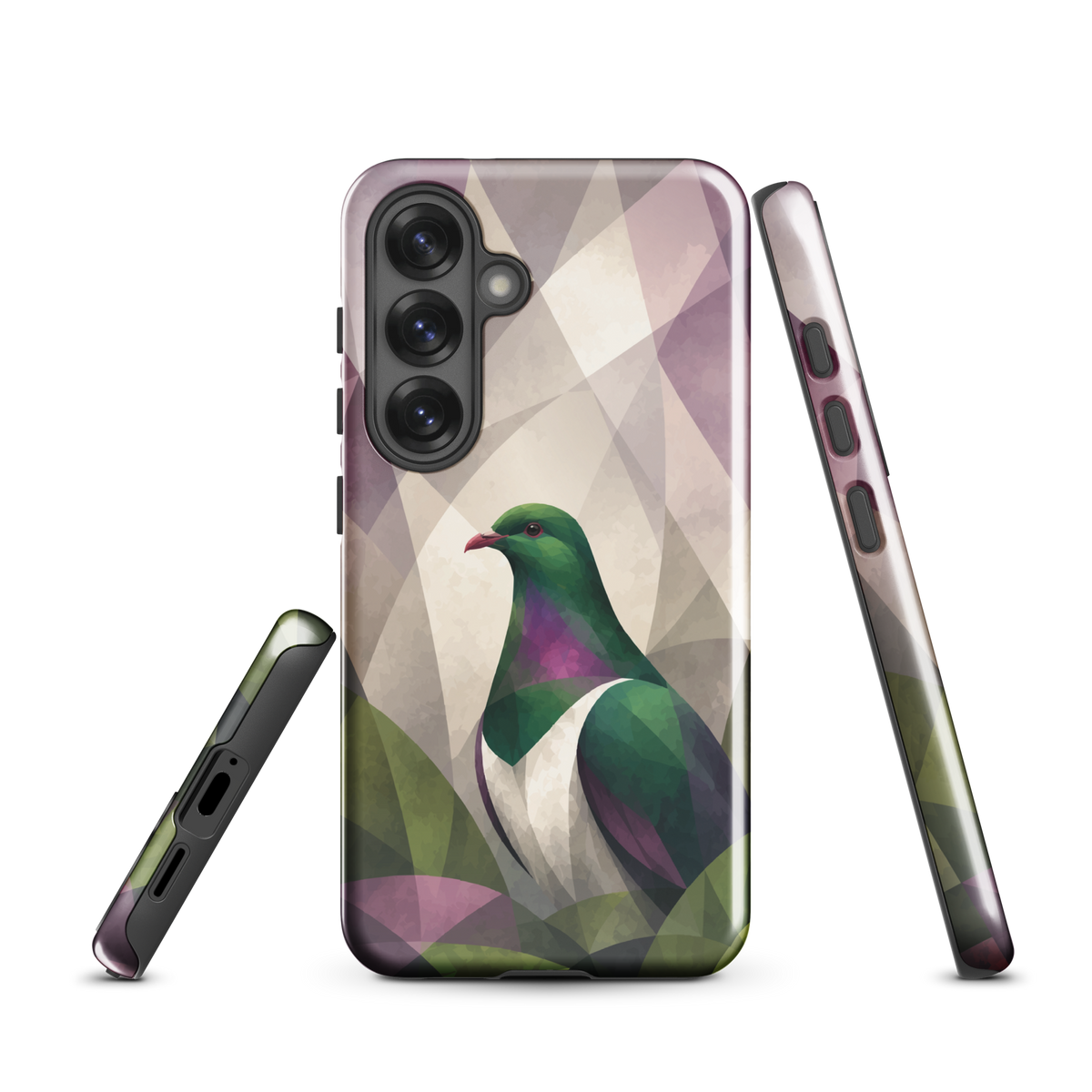 'Kereru' Samsung Galaxy S25 tough phone case - protective glossy case NZ Australia