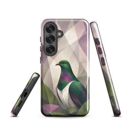 'Kererū' Samsung Galaxy S25 tough case - protective glossy case NZ Australia