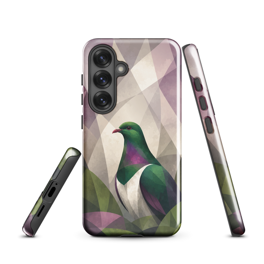 'Kereru' Samsung Galaxy S25 tough phone case - protective glossy case NZ Australia