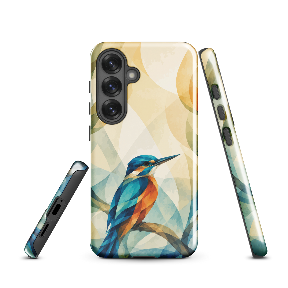'Kotare' Samsung Galaxy S25 tough phone case - protective glossy case NZ Australia