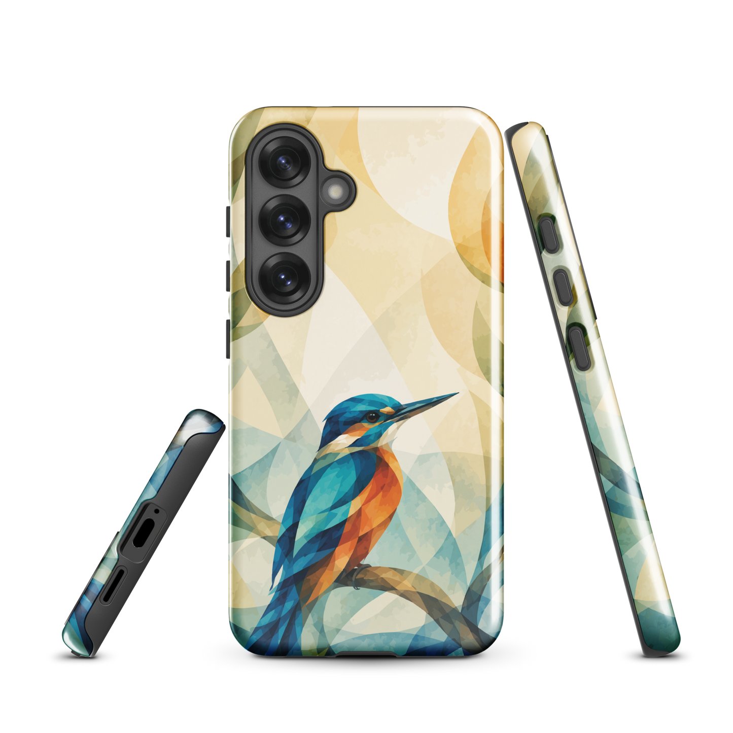 'Kōtare' Samsung Galaxy S25 tough case - protective glossy case NZ Australia