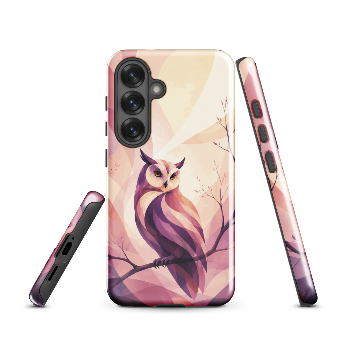'Ruru' Samsung Galaxy S25 tough case - protective glossy case NZ Australia