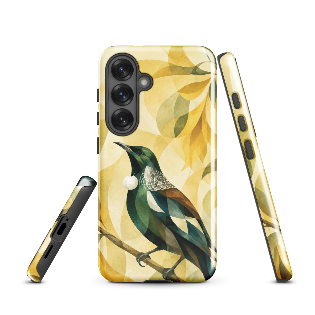 'Tui' Samsung Galaxy S25 tough phone case - protective glossy case NZ Australia