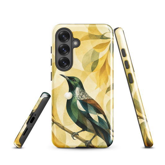 'Tui' Samsung Galaxy S25 tough phone case - protective glossy case NZ Australia