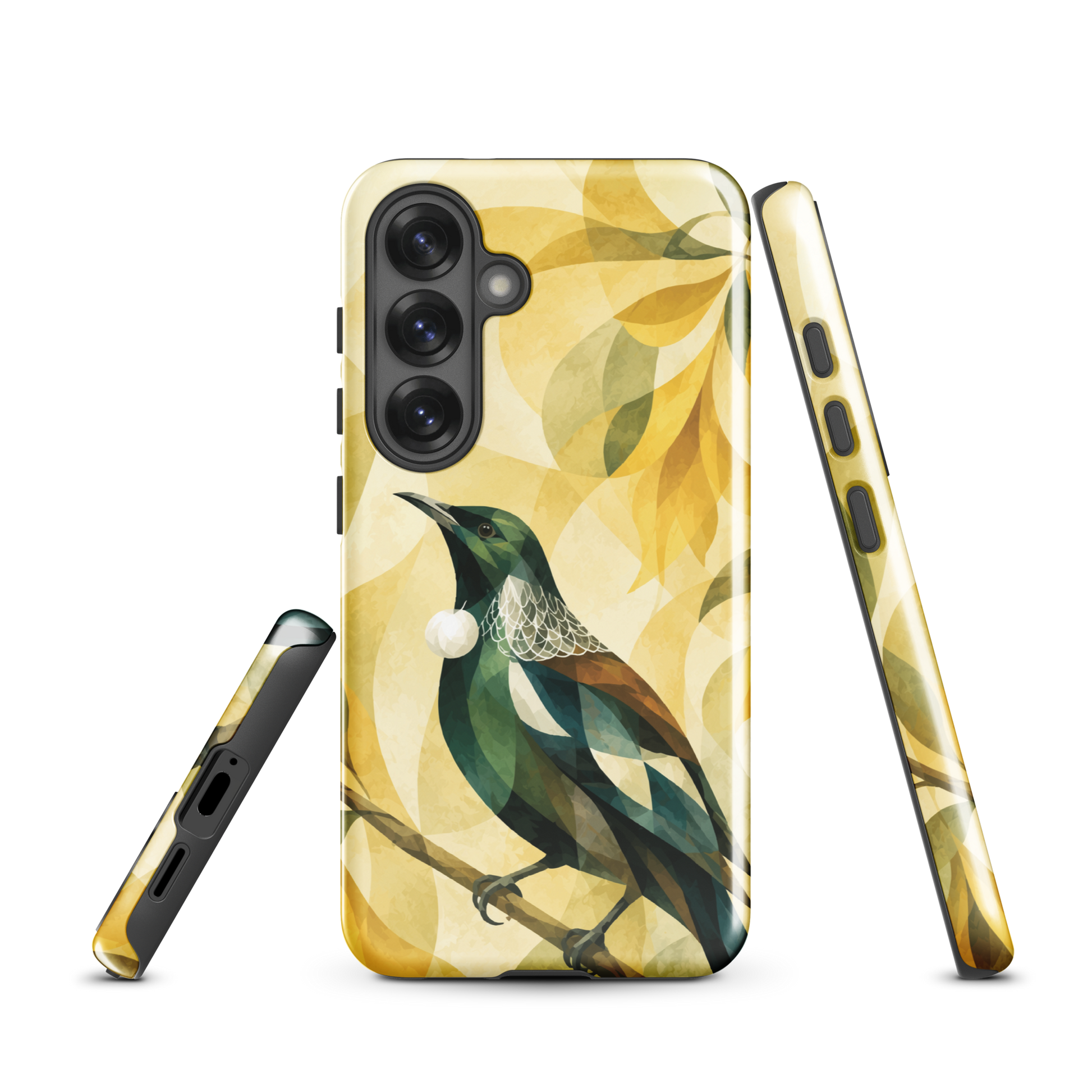 'Tūī' Samsung Galaxy S25 tough case - protective glossy case NZ Australia