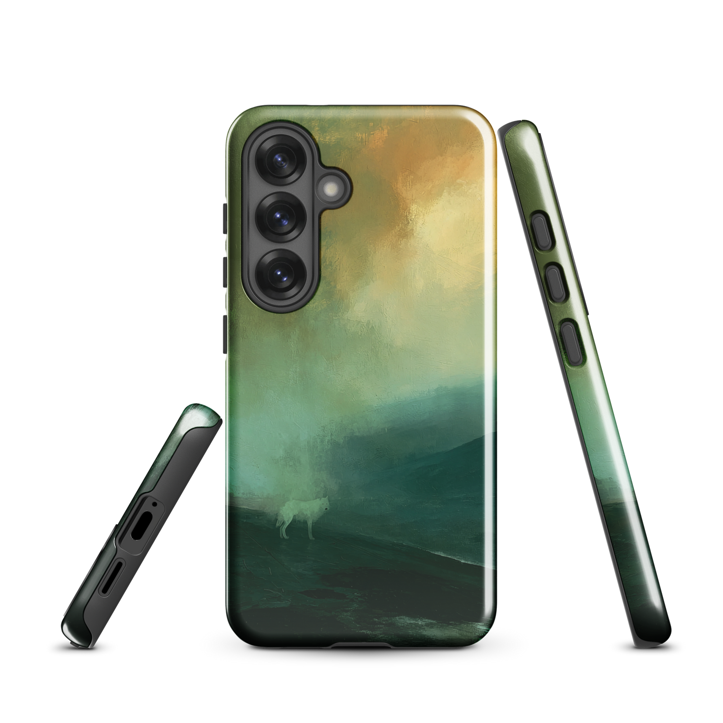 'Acid Rain' Samsung Galaxy S25 tough phone case - protective glossy case NZ Australia