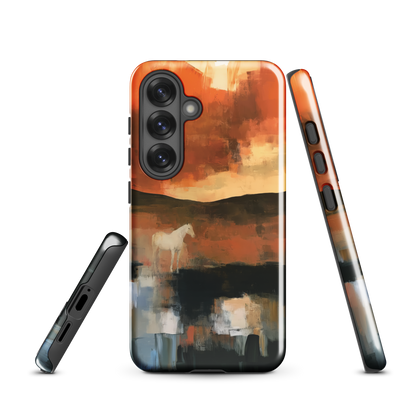 'Ember Fields' Samsung Galaxy S25 tough phone case - protective glossy case NZ Australia