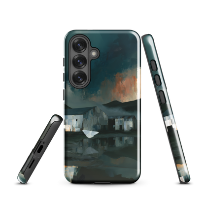 'Evening Flight' Samsung Galaxy S25 tough phone case - protective glossy case NZ Australia