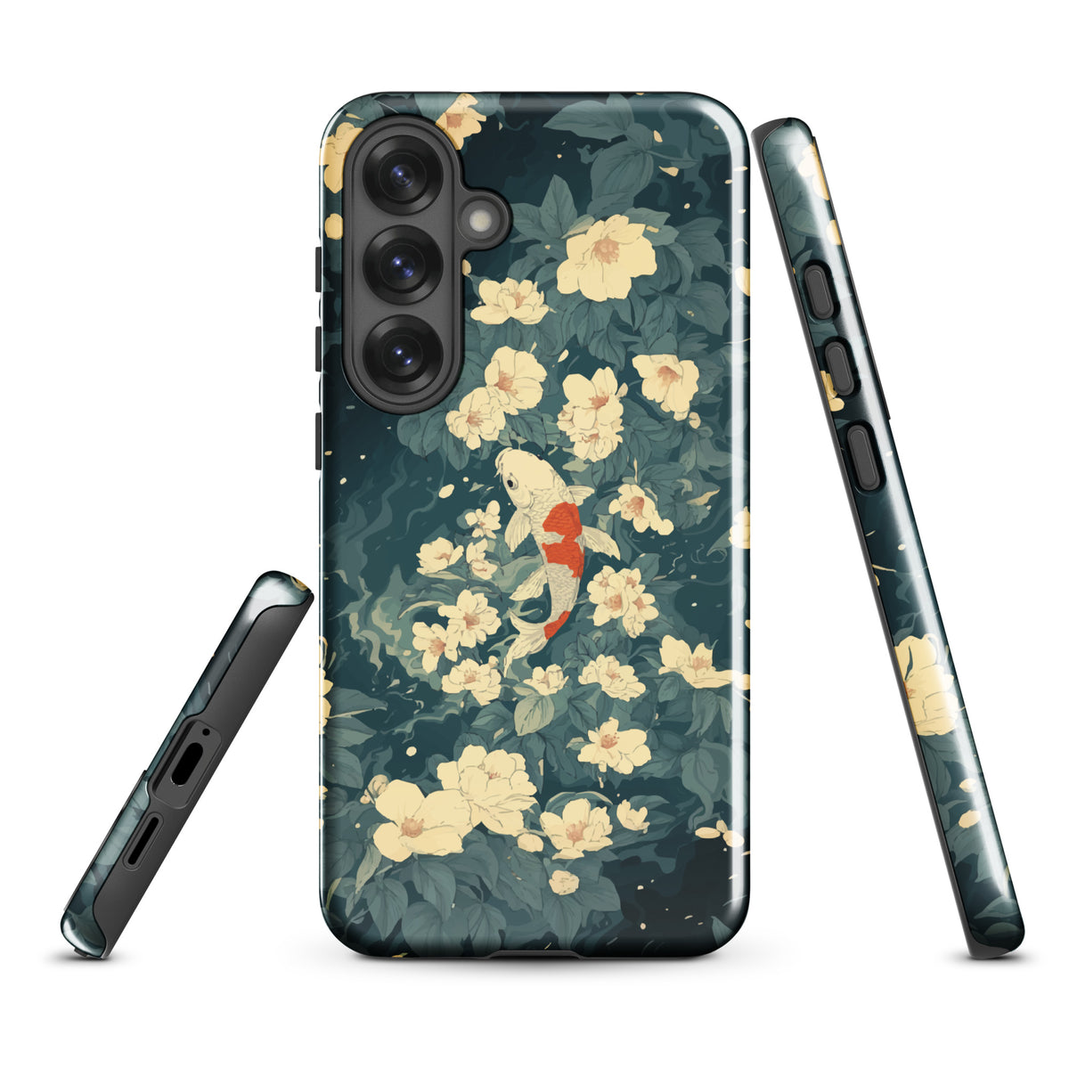 'Koi' Samsung Galaxy S25 Plus tough phone case - protective glossy case NZ Australia
