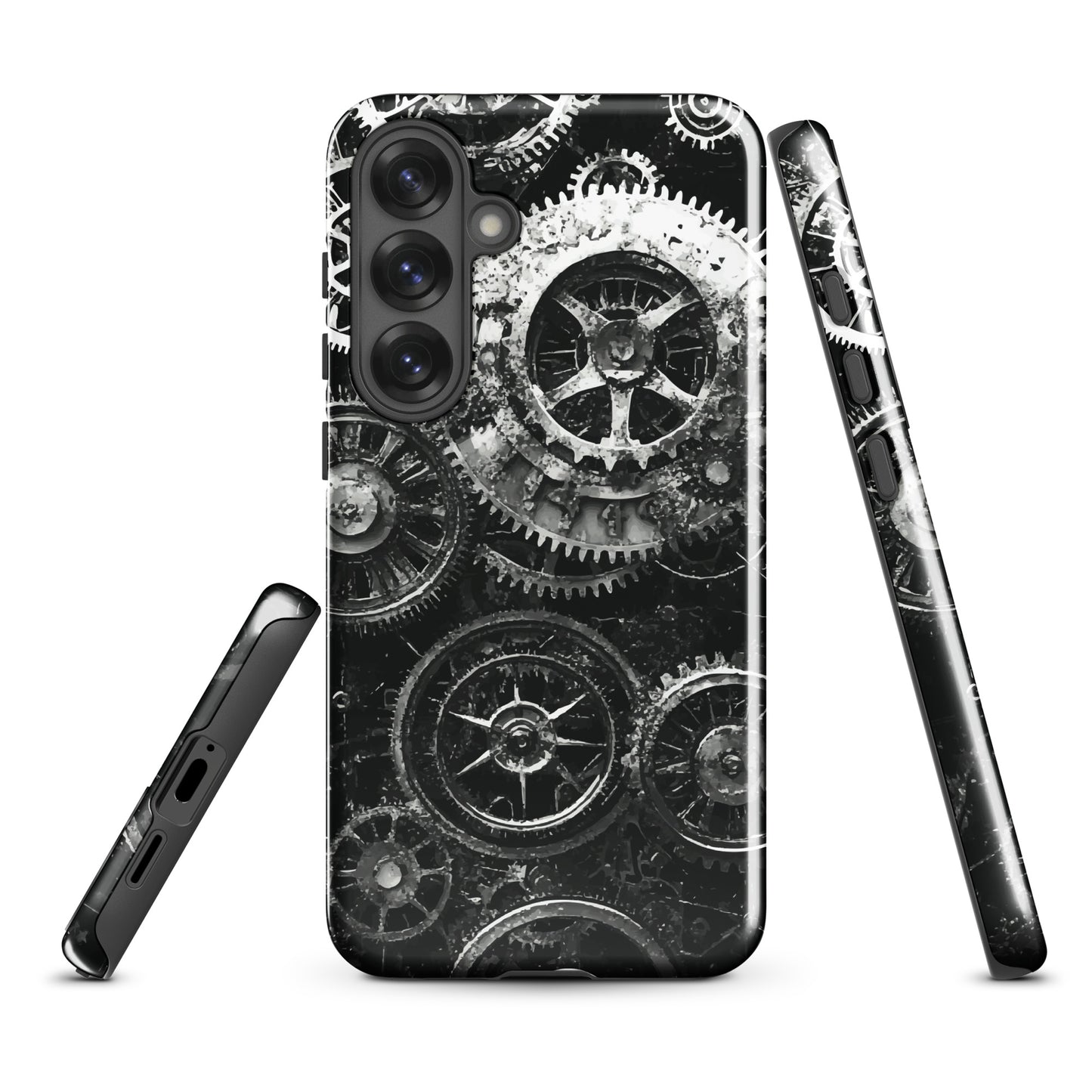 'Clockwork' Samsung Galaxy S25 Plus tough phone case - protective glossy case NZ Australia