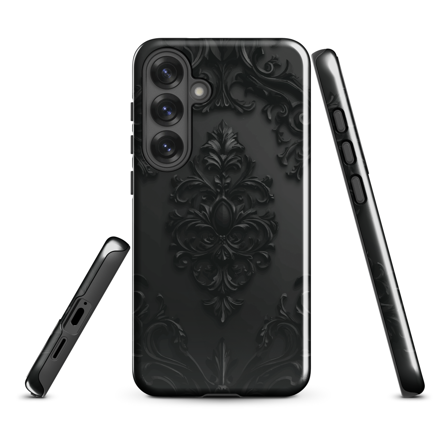 'Obsidian' Samsung Galaxy S25 Plus tough phone case - protective glossy case NZ Australia