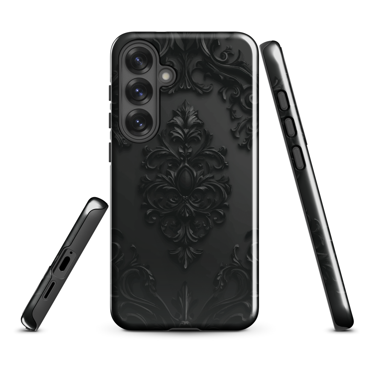 'Obsidian' Samsung Galaxy S25 Plus tough phone case - protective glossy case NZ Australia
