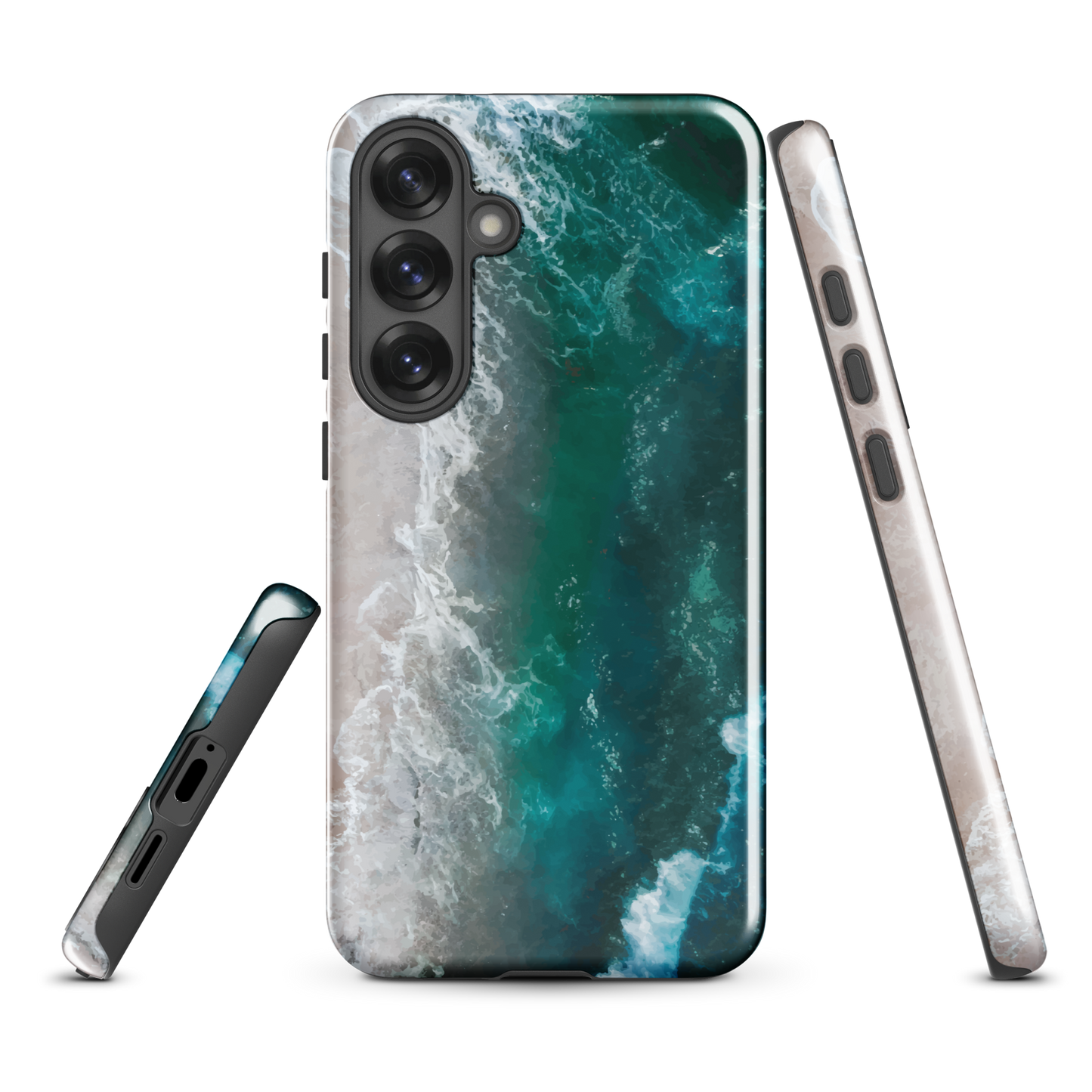 'Ocean View' Samsung Galaxy S25 Plus tough phone case - protective glossy case NZ Australia