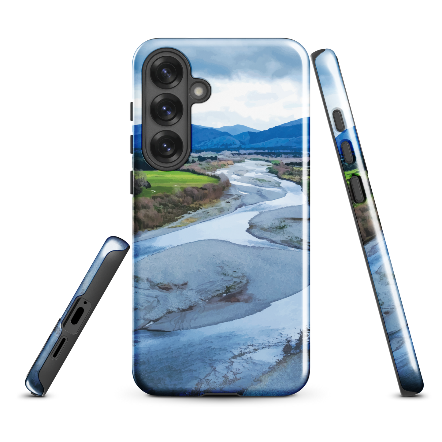 'Waiohine' Samsung Galaxy S25 Plus tough phone case - protective glossy case NZ Australia
