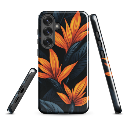'Bird of Paradise' Samsung Galaxy S25 Plus tough phone case - protective glossy case NZ Australia